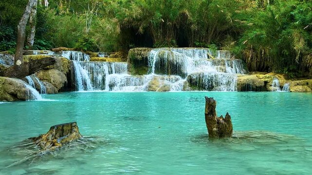 Kuang Si Waterfalls , Laos