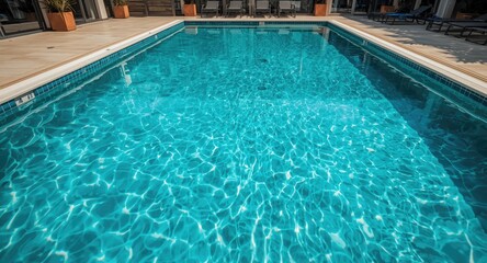 Swimming pool environment with detailed water flow pattern abstract background