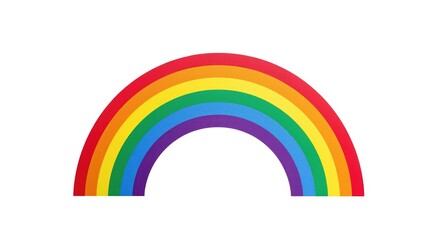 Fototapeta premium Dynamic rainbow illustration supporting LGBT equality and diversity in Pride month