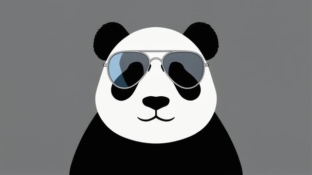 panda bear with bamboo