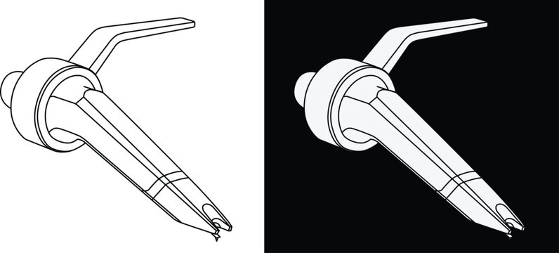 Detalle de cartucho tipo concorde de tocadisco 