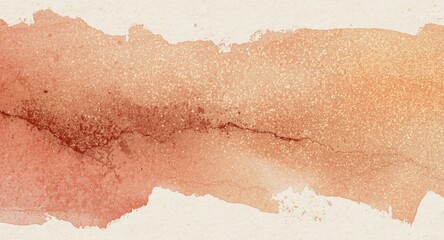 Fototapeta premium Metallic watercolor shimmer blending into antique style ombre on craft paper