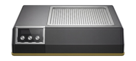 Obraz premium Vacuum forming table with a built-in temperature control panel.