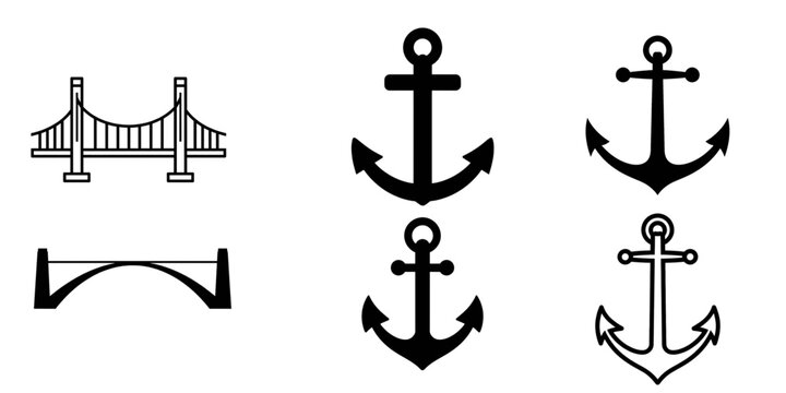 set of anchor icons