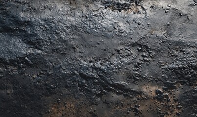 Naklejka premium Flat texture of tar surface slightly uneven, matte dark finish