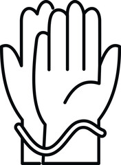 Obraz premium Medical gloves depicting protection, hygiene, and safety for healthcare and cleaning