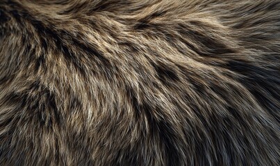 Naklejka premium Front-facing short animal fur texture, dense natural brown tones