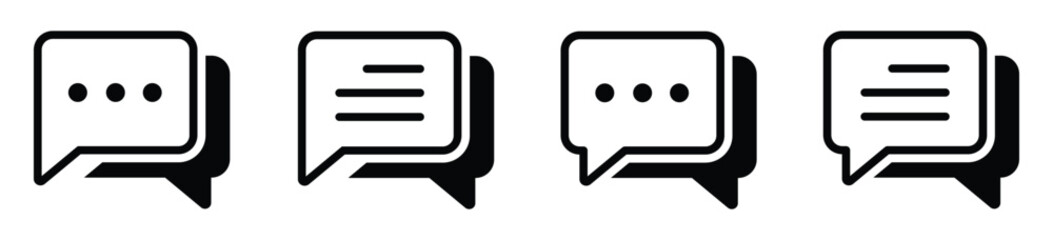 Mail message notification icon illustration