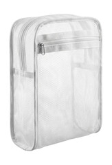 Fototapeta premium Mesh laundry bag with a zipper closure.