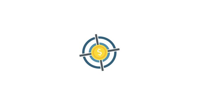 A target with bullseye for goals and achievement concepts