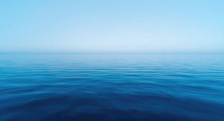 Obraz premium Serene Marine Horizon in Cool Blue Hues