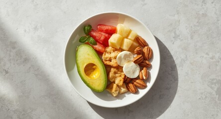 Strategic keto meal composition for cardiovascular support featuring healthy fats and minimal carbs