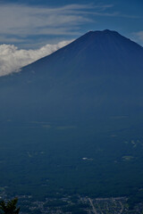 夏の富士山　御坂山地の黒岳展望台より
