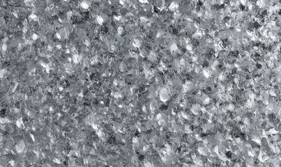 Straight-on texture of galvanized steel surface with crystalline spangle pattern