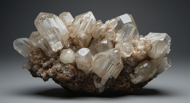 Rare earth albite crystal with sharp mineral facets