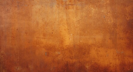 Fototapeta premium textured orange rust iron backdrop with smooth surface and gentle shadow copy space