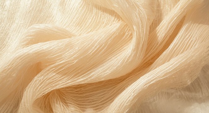 softly lit silk cocoon surface background designed for commercial and textile photography