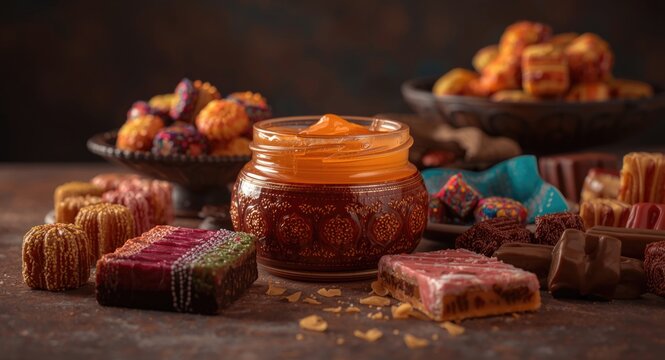 Mexican confection assortment featuring locally made cajeta caramel