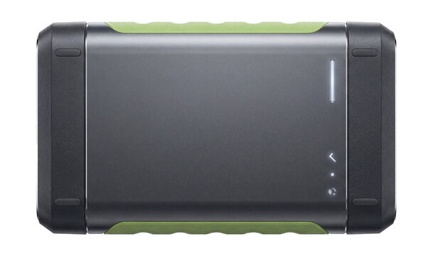 High-output power bank with quick charge capability.