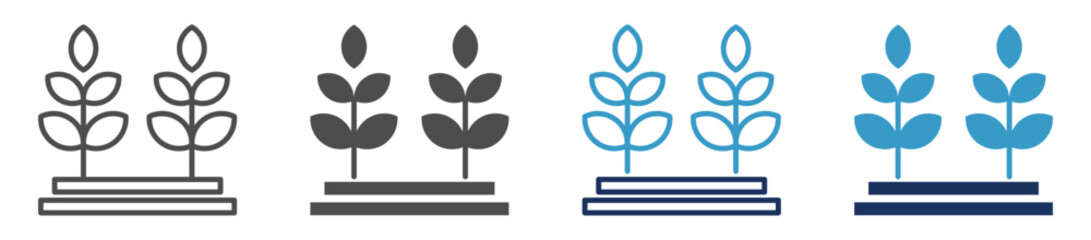 agriculture multi purpose icon set © miftahul