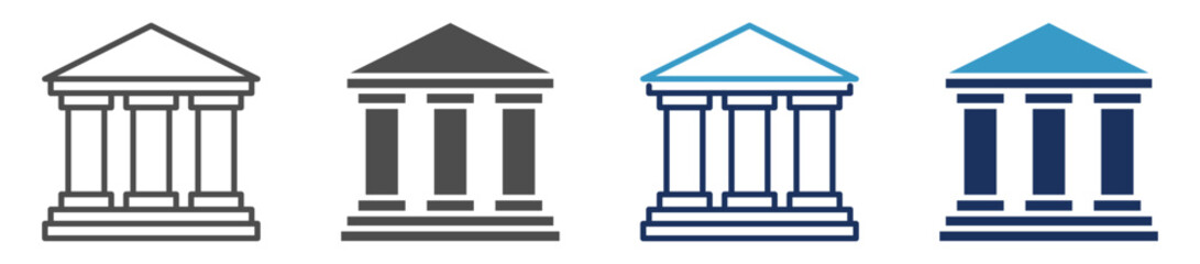 Fototapeta premium public administration multi purpose icon set