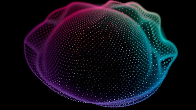 Wave particle digital with splash array glitch sphere distortion datum technology cyberspace network business computer abstract futuristic information database programming software future sphere