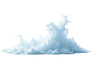 Fototapeta premium A mass of white clouds floating in the sky, densely packed with smaller white clouds
