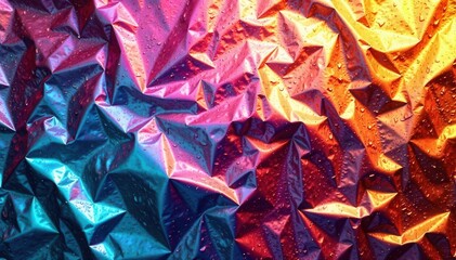 Wrinkled foil, metallic texture, abstract background, metallic, abstract art