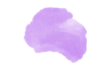 Purple Watercolor Blob Texture Soft Abstract Paint Stain Isolated paper texture