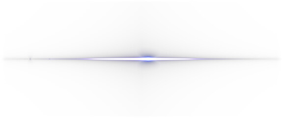 Radiant light burst effect, optical flare artifact, glowing streak with diffused violet edges and intense white center, ideal for digital or visual effects.