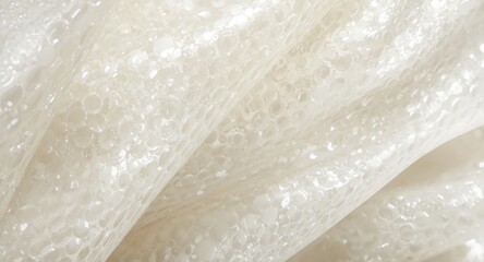 Obraz premium Smooth white bubble wrap packing texture with horizontal design and gentle daylight illumination