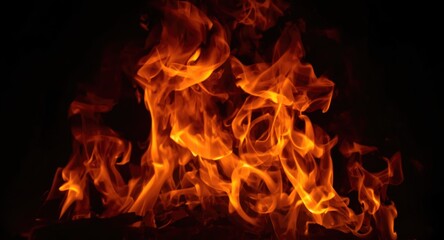 striking flames setting dramatic ambiance