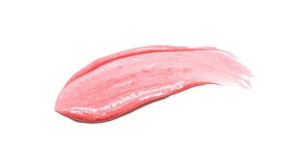 Pure facial jelly streak on clean white background for beauty product