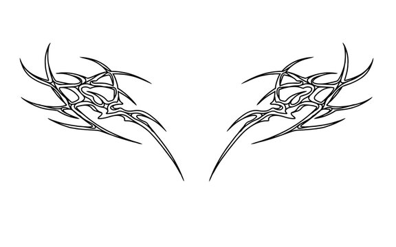 Tribal Cybersigilism tattoo design