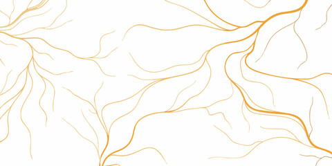 Abstract golden lines resembling organic veins on a white background © John Lee