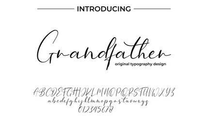Grandfather - Elegant Script Font for Smooth Handwritten Design and Creative Typography