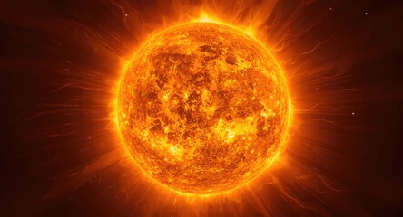 Majestic sun deity male emitting radiant stellar energy