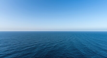 Fototapeta premium open sea scene with a flawless clear sky