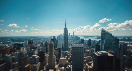 Wide cityscape illustrating urban growth and skyline composition
