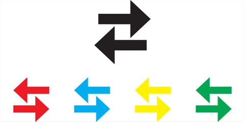 Recycling vector icon, Recycling icon vector in trendy flat style. Set elements in colored icons. Recycling icon image, Recycling icon illustration isolated on white background