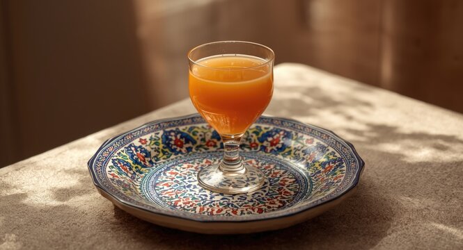 Sweetened Qamar Al Din apricot liquid enjoyed in Ramadan traditions across Middle East