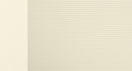 Obraz premium Striped paper background in subtle cream shades with defined copy space area