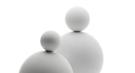 Abstract Forms Minimalist Sphere Composition