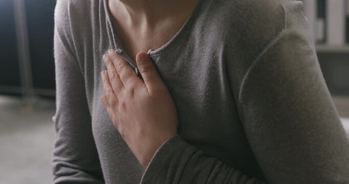 Woman with shortness of breath