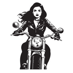 girl on motorcycle