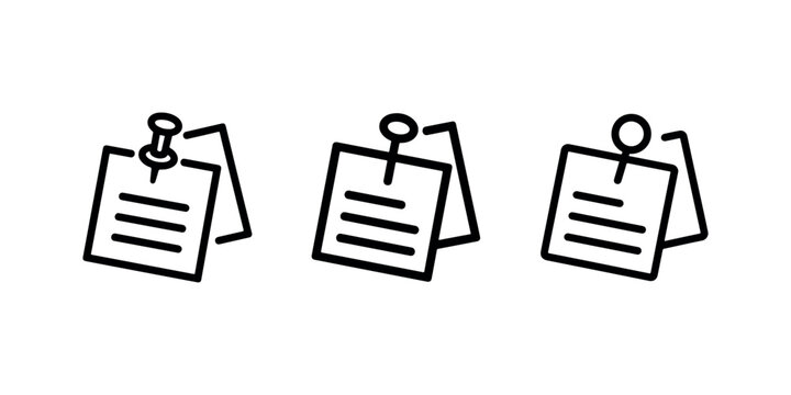 Sticky note icon vector. reminder note pad vector. simple sign note paper icon design. important notice. message or memo icon