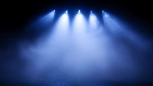 Abstract abstraction white light smoke stage spot lamp background design animation motion blue bright loop glow render smooth detailed sparkle three dimensional magic pulse colours stripes scene loop