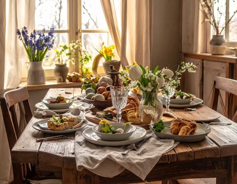 Rustikal-eleganter Oster-Landhausstil