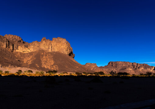 Rock formations in the desert, Tassili N'Ajjer National Park, Tadrart Rouge, Algeria