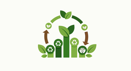 Sustainable Green Cycle Environmental Protection, Growth, and Recycling